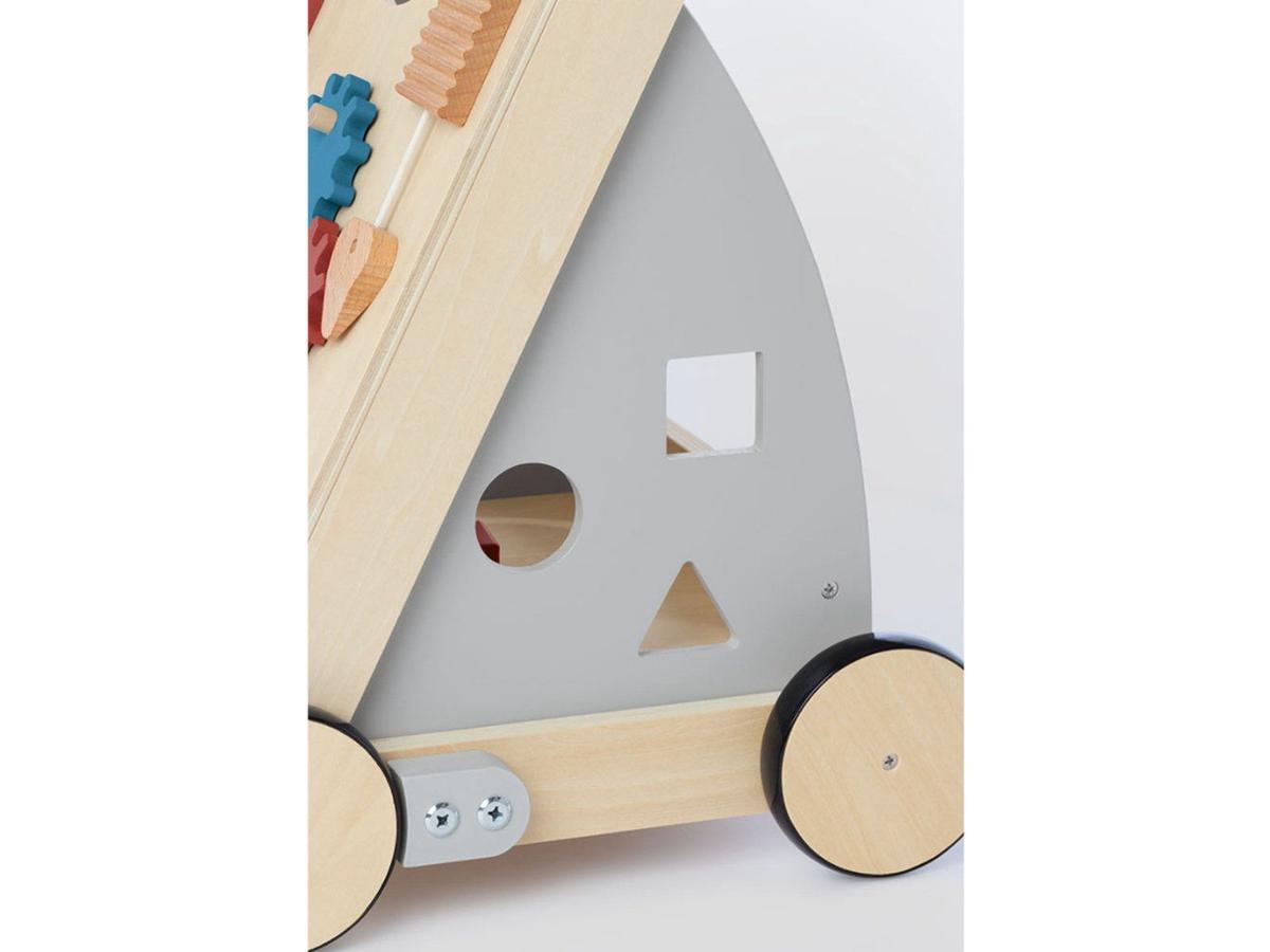 Pinolino Titus Houten Loopwagen - Activity Walker - Grijs