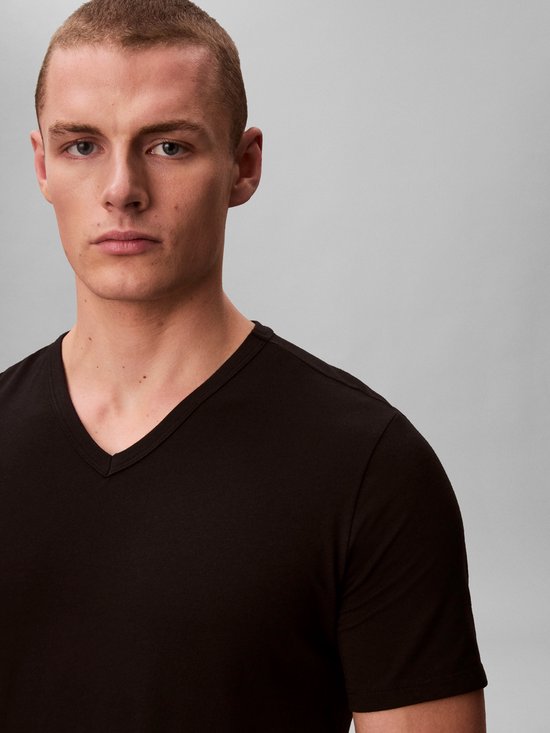 Calvin Klein SS V-neck T-shirts Heren (3-pack) - Maat L