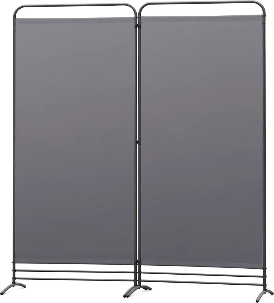 Angel Living Kamerscherm - 2 Panelen - 162x180cm - Opvouwbaar - Grijs