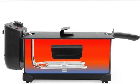 Tomado TDF3001B - Frituurpan - 3 liter inhoud - 2200 Watt - Koude zone - Zwart