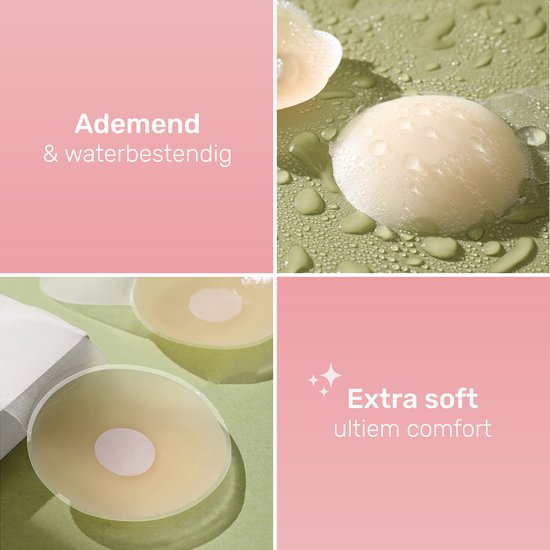 Soft & Silky Push up - Nipple Covers - BH pads - Dames vullingen - Ademend - Waterbestendig - Plak - Tepel - Plakkers - Stickers - Boob Tape