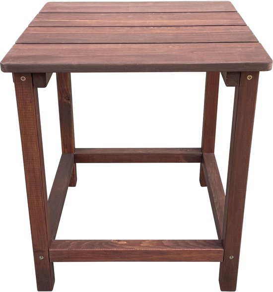 AXI Tess Bijzettafel Coffee – Houten tuintafeltje – Vierkant – 40,5 x 40,5 x 46 cm – FSC 100% Hemlock hout – Voor tuin, terras en balkon