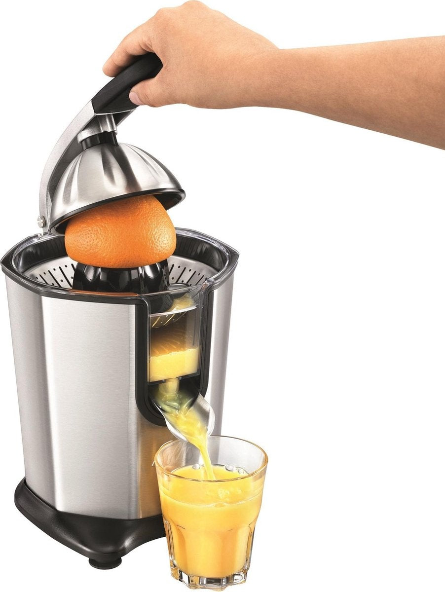 Solis Citrus Juicer 8453 Citruspers - Sinaasappelpers Elektrisch - Citroenpers Electrisch - 160 Watt - RVS Zilver