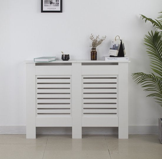 Radiator Omkasting - Ombouw Verwarming - 112 cm Breed - Wit