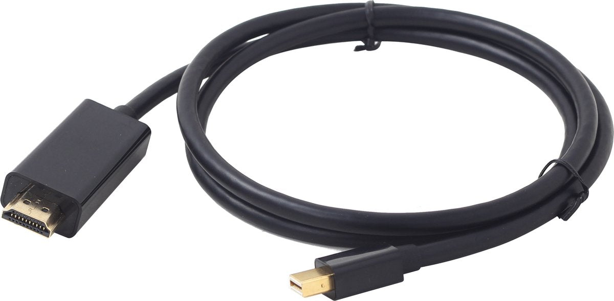 Gembird Mini DisplayPort naar HDMI Kabel - 1,8 Meter - 4K Ondersteuning - Zwart