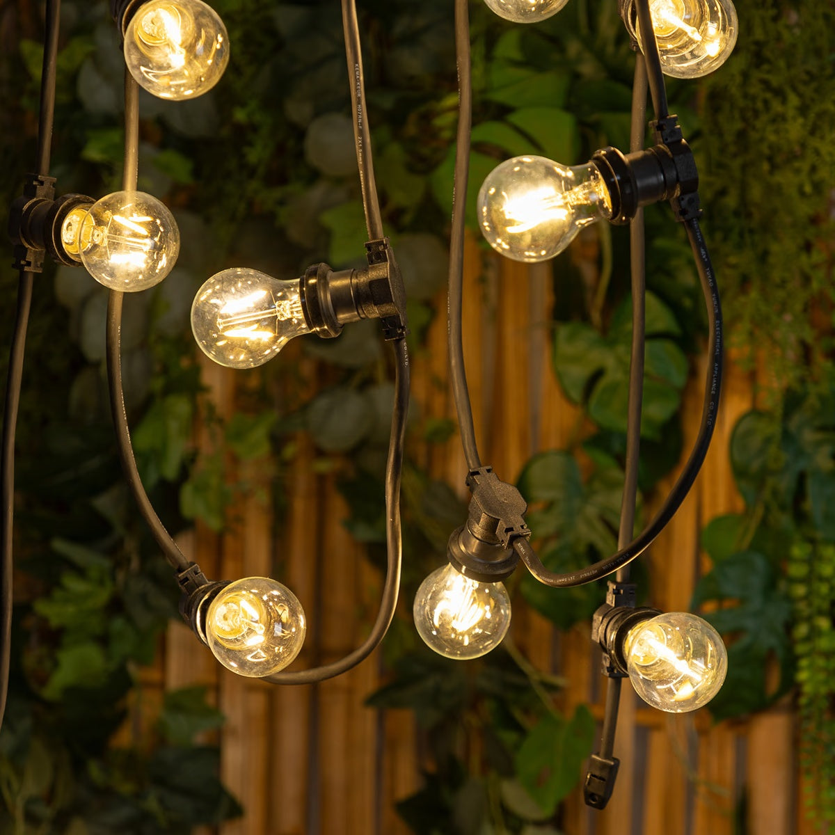Atmosphera LED buiten slinger - 10 lampen, wit, 520 x 4,7 x 6 cm