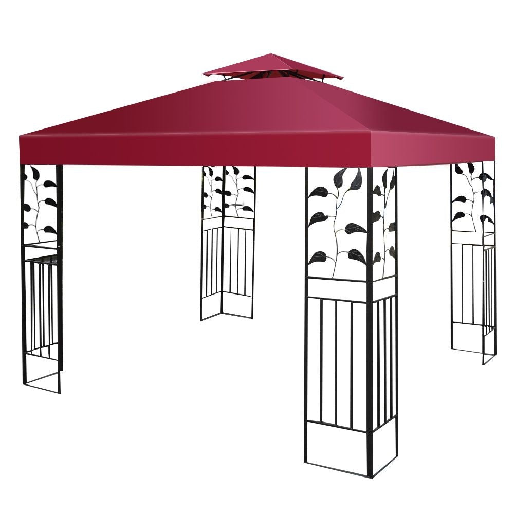 Coast Reservedak voor Tuinpaviljoen - 300x300cm - 2 Lagen - Wijnrood