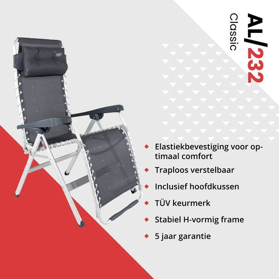 Crespo - Relaxstoel - AL/232 - Donker grijs