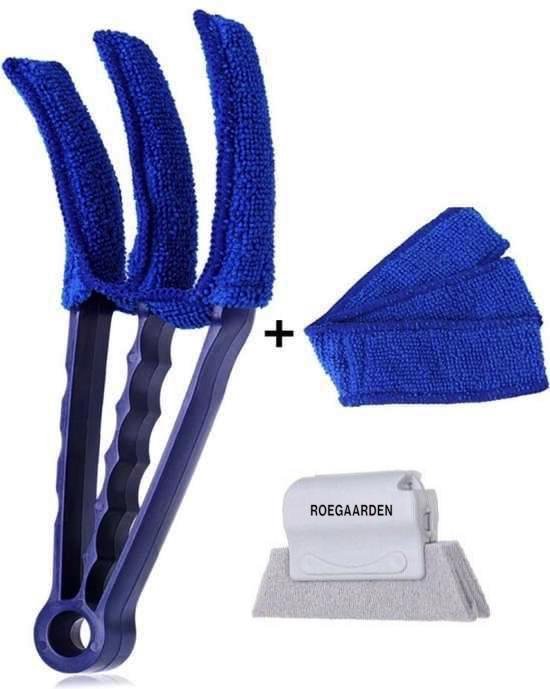 Jaloezie reiniger - Lamellen reiniger - Plumeau - Blauw - inclusief voegenreiniger