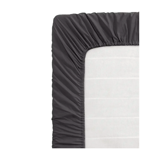 Home&Comfort Hoeslaken - Katoen - 1-persoons - 90 x 200 cm - Antraciet