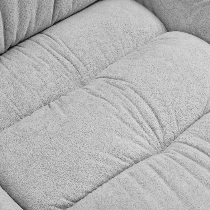 tectake Bureaustoel Jillien met Voetsteun – Ergonomisch – Velours – Grijs