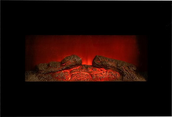 Classic Fire Elektrische Sfeerhaard Memphis - Afstandsbediening en Timer - LED Vlammen - 1800W - Zwart