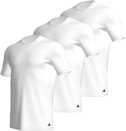 Adidas Sportswear- Active Core Cotton - Round Neck Shirts - Heren Ondershirt - Wit - Maat M