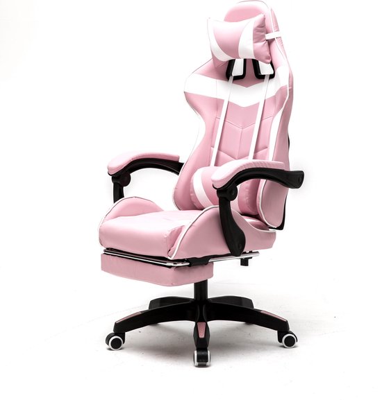 VDD Gaming Gamestoel met voetsteun - Roze