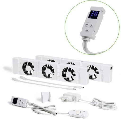 SpeedComfort Radiator Ventilator Duo Set – Bespaar Tot 22% Energie – Sneller Verwarmen – Fluisterstil