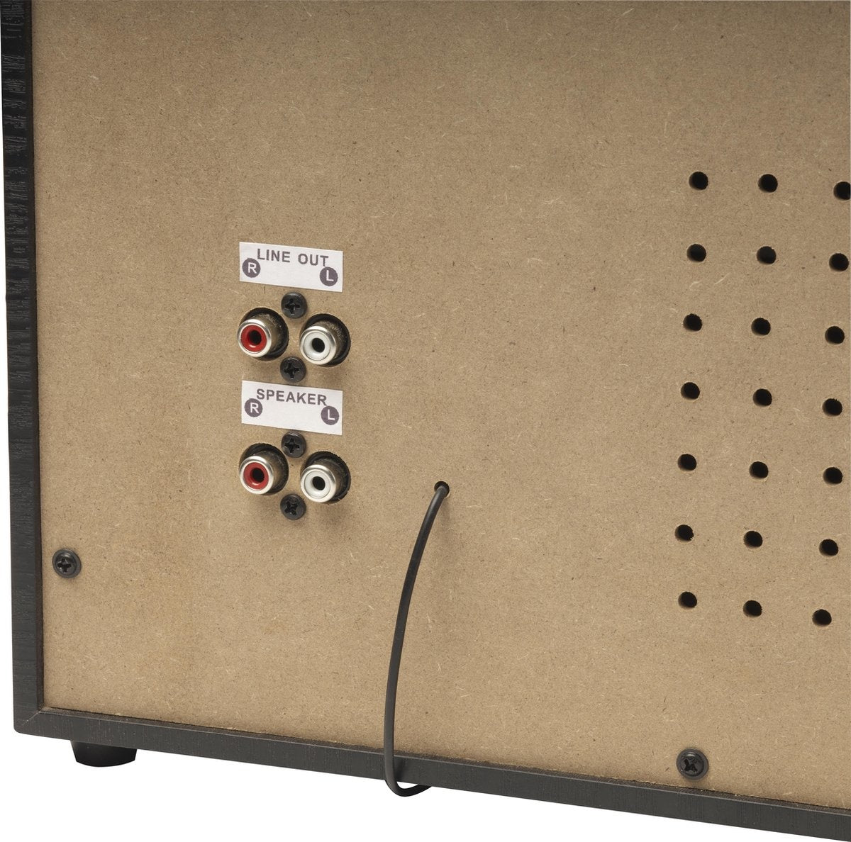 Denver Retro Platenspeler met Speakers - DAB Radio CD Speler - Dubbele Cassette - FM Radio - Hout - MRD166