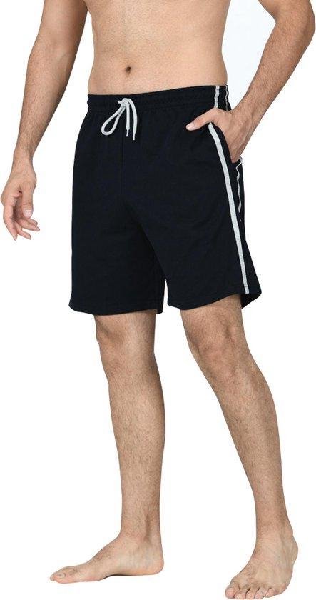 Comfort Essentials - Korte Broek Heren - Shorts Heren - 2pack - Zwart/Grijs - XL