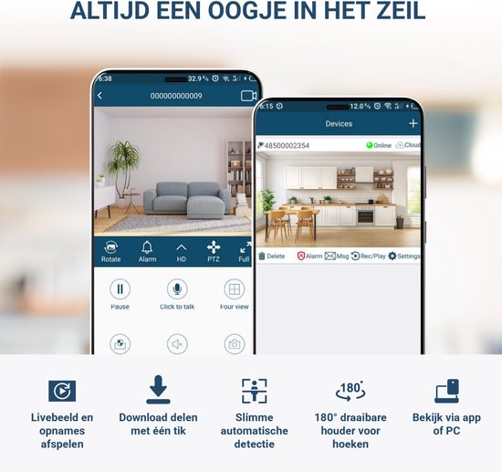 UPLY Spy Camera - Verborgen Camera - 64GB SD Kaart - Mini Camera Verborgen - Spycam - WiFi 1080P - Nachtzicht Bewegingsdetectie - Met App - Draadloos - Kleine Spionage Camera