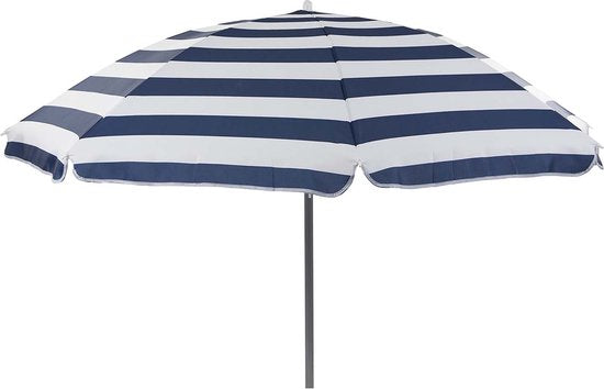 Bo-Camp - Parasol - Strand - Met knikarm - Gestreept - Ø 165 cm