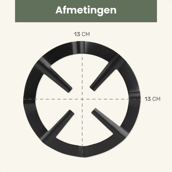 Luft Gaspitverkleiner - 13CM - Vlamverdeler - Fornuis - Perfect voor percolator