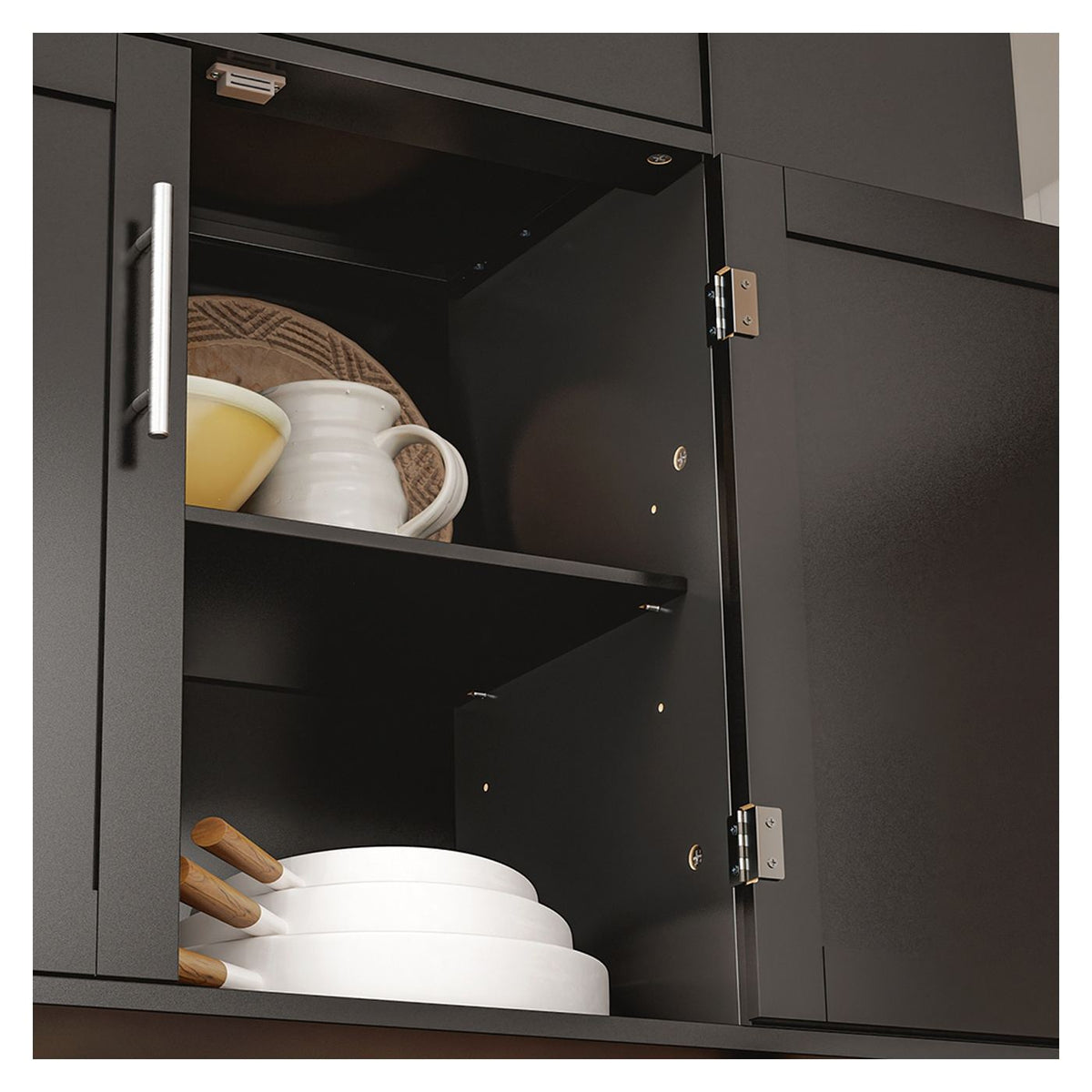 SoBuy Keukentrolley 99 x 40 x 84,3 cm - Zwart - 2 Deuren - Lade - 4 Wielen