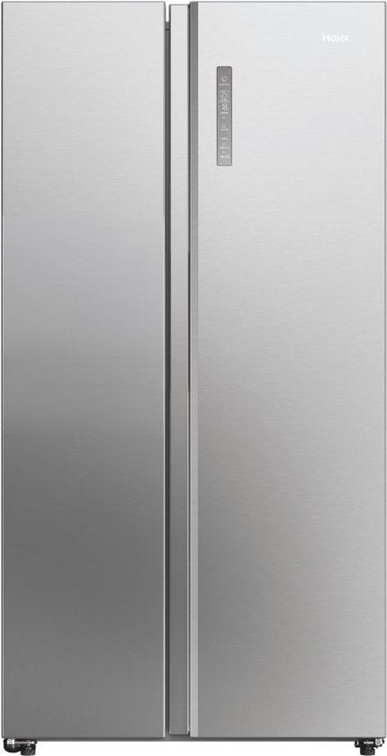 Haier HSW59F18DNMM - Amerikaanse koelkast - 615L - 90 cm - Total No Frost - Energieklasse D - Vochtigheidsregeling voor verser voedsel - Inox Look - 10 Jaar Garantie op onderdelen