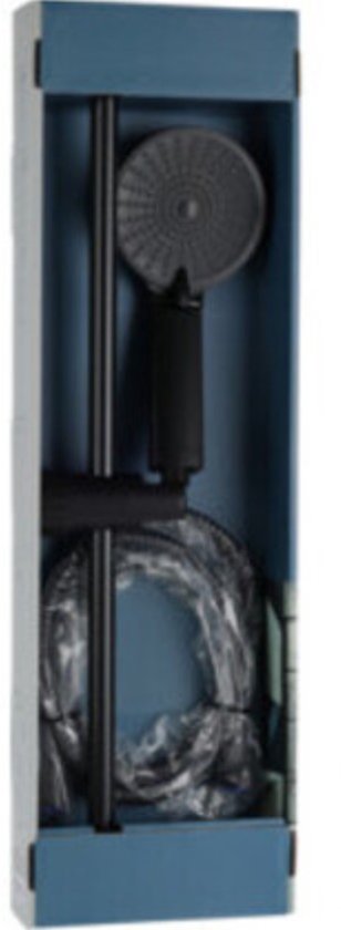 Douche set 3 functies mat zwart - Handdouche badkamer accessoire.