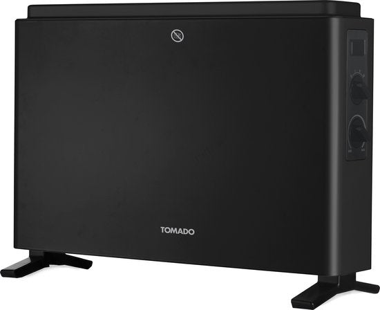Tomado THC2003B - Elektrische kachel - Convectorkachel - 24m² - 2000 watt - Zwart