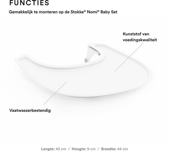 Stokke® Nomi® Eetblad - White