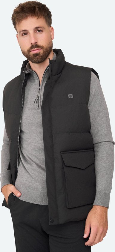 Solution Clothing Body - Bodywarmer - Jas - Lang - Jassen - Bodywarmers - Volwassenen - Heren - Mannen - Zwart - XXL
