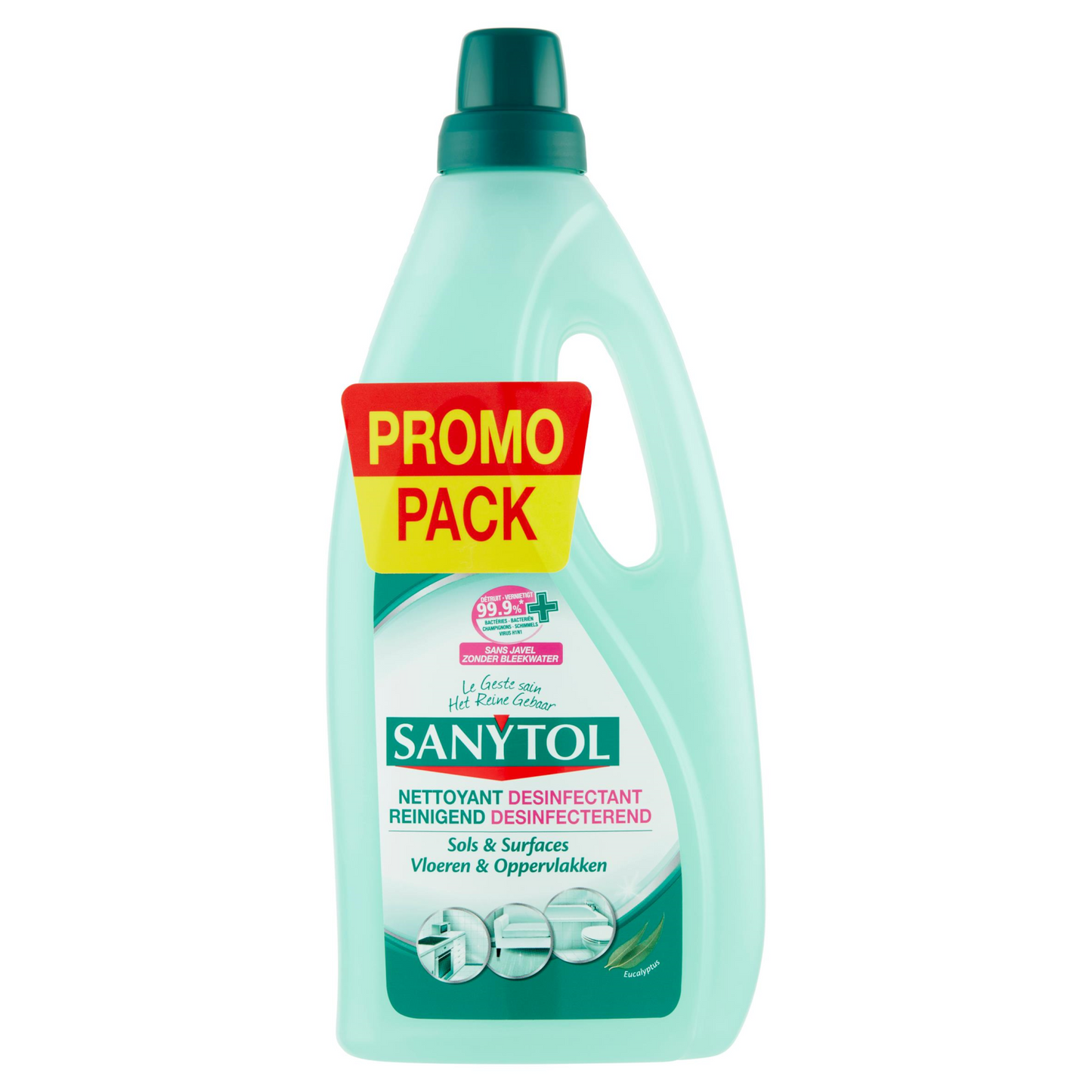 sanytol floor cleaner duo desinfectant - 2 x 1ltr.
