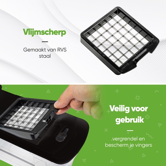 Stosh Mandoline - Groentesnijder - Uiensnijder - Spiraalsnijder - 7 Delig - BPA vrij - Zwart