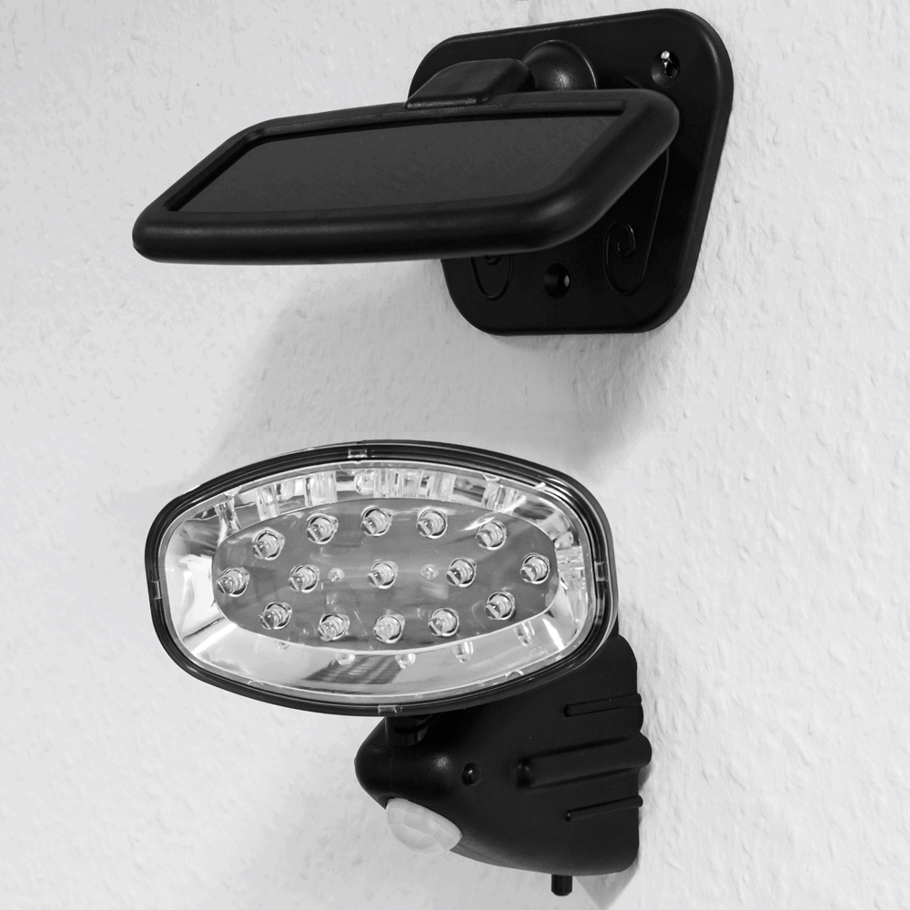 Monzana Wandlamp op zonne-energie 15 LED's met bewegingssensor