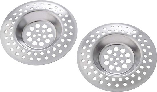 Wenko Gootsteenzeef 7 Cm Rvs Zilver 2 Stuks