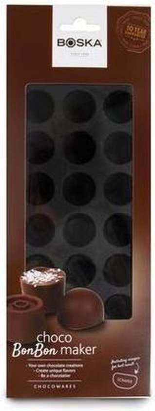 Boska Choco Bonbon DIY Set - Maak Je Eigen Bonbons - Siliconen Mal - Zwart