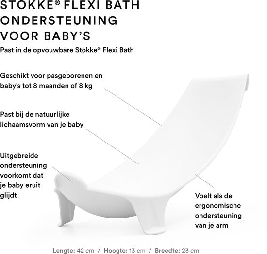 Stokke® Flexi Bath® Xl + Badinzet Bundel | Sandy Beige