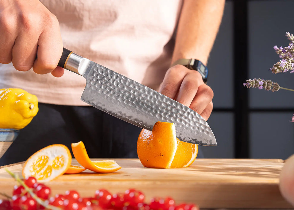 KOTAI Starter Messenset 2-delig – San-Mai AUS-10 Staal – Zwart Pakkahout