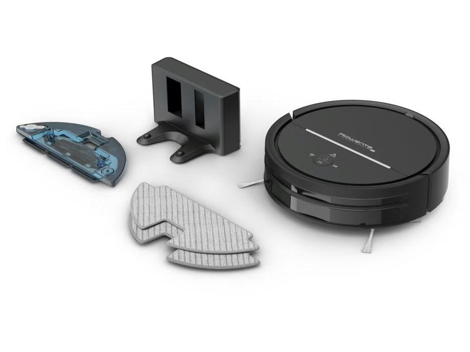 Rowenta X-Plorer AI Robotstofzuiger - Lasernavigatie en Dweilfunctie - 340 x 97 mm - Zwart