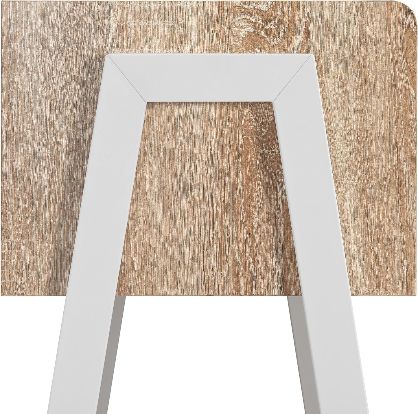 Yaheetech Industrieel Nachtkastje - Vintage Hout - Open Vak - 46 x 35 x 52,5 cm