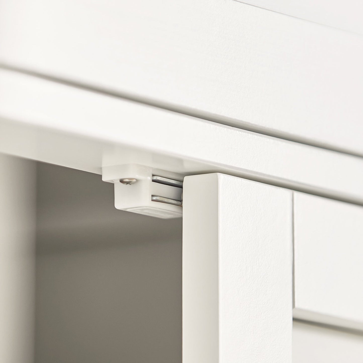 SoBuy Badkamerkast - Lade en 2 Deuren - MDF - Wit - 60x87x35 cm