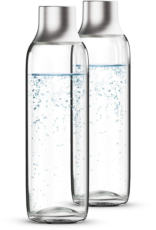 BRITA - SodaTRIO - Soda - Glazen Fles - Accessoire Voor Sodamaker 2-Pack