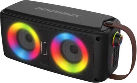 Denver Bluetooth Speaker Draadloos - Lichteffecten - Muziek Box - AUX - TWS Pairing - BTV230 - Zwart