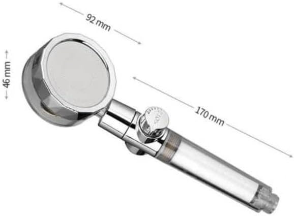 EcoTornado Douchekop - 31 x 13 cm - Zilver - Waterbesparend - Met Turbine