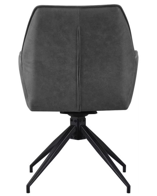 Multifurn Jill Eetkamerstoel Set van 1 - Linnen Antraciet - 57x63x90 cm