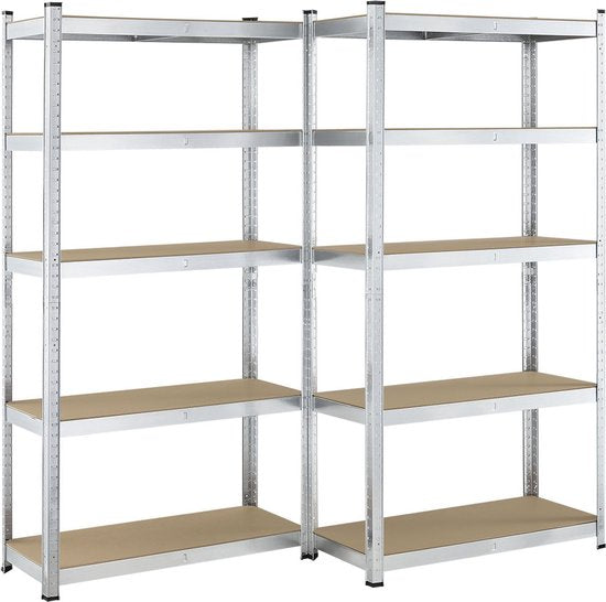 2 stuks Magazijnstelling / Opbergrek - Basic - 180 x 90 x 40 cm