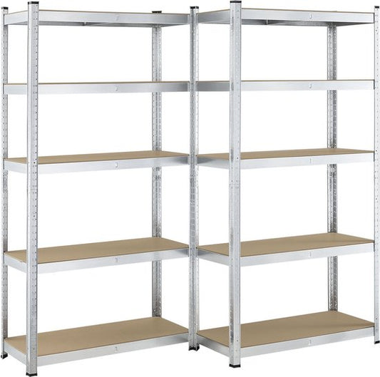 2 stuks Magazijnstelling / Opbergrek - Basic - 180 x 90 x 40 cm
