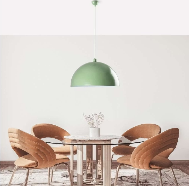 opviq Kure 236 hanglamp - 60×35 cm - mint - E27