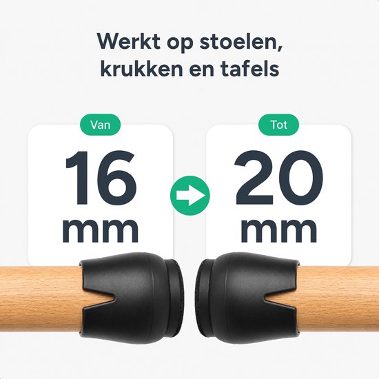 Luft Stoelpoot beschermers - 32 stuks - 18-23 mm - Sokken - Stoelpootdoppen - Viltjes - Stoeldoppen - Stoelviltjes - Stoel - Rond - Stoelpoten beschermers - Dopjes - Sokjes - Vilt