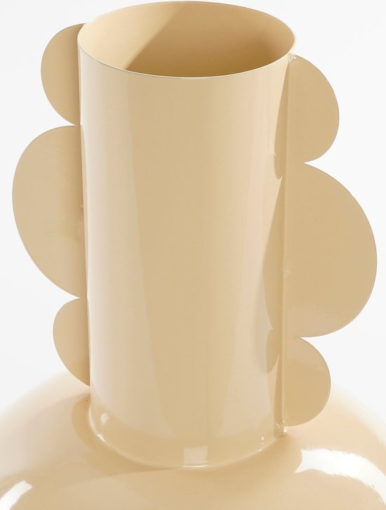 Mica Decorations Boyd Vaas - H36 x Ø25 cm - Metaal - Beige