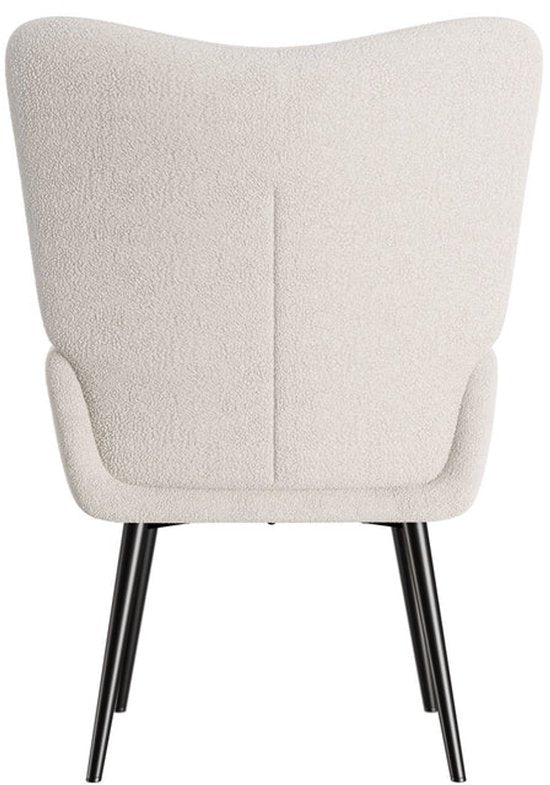 Oorfauteuil / Relaxfauteuil Odense - Beige - Bouclé Stof